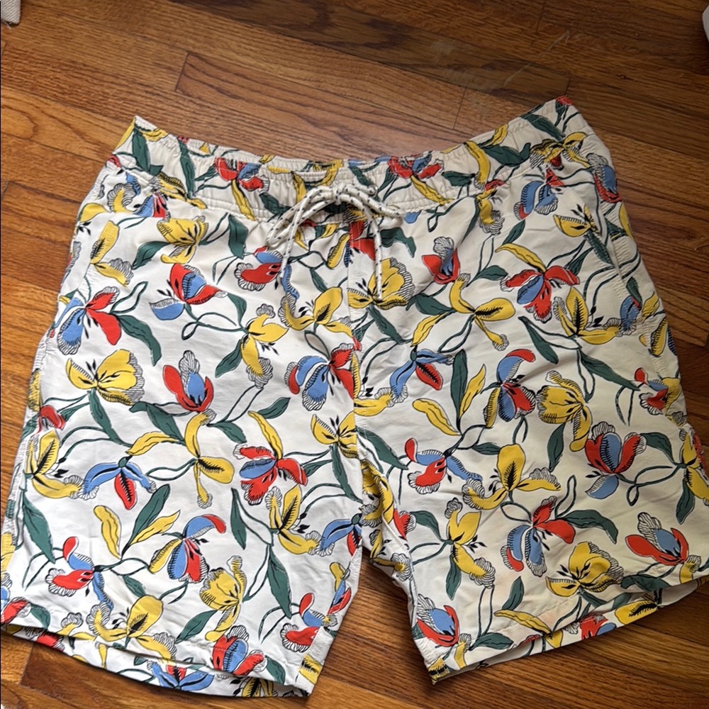 J. Crew Floral Print Swim Shorts